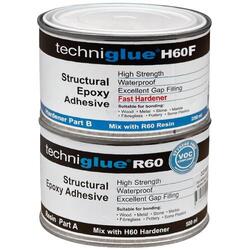 Techniglue-CA R60 pack 750ml 500ml Resin + 250ml Fast Hardener
