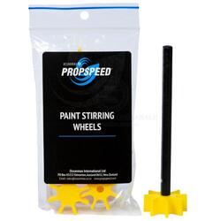 Propspeed paint stirring wheels - pack of 10 wheels & 1 shaft