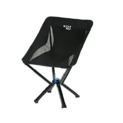 Black Wolf Quickfold chair- Jet Black