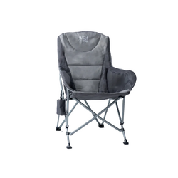 Black Wolf Highback Action Chair - Gargoyle/Alloy