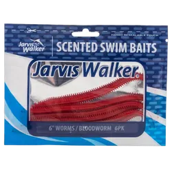Scented Worm - Bloodworm - 6" - PK/6