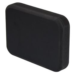 Stern Pad Jumbo Black 6.5" x 4.75" x 1" Vhb Adhesive