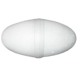 Float Polystyrene Football 230 x 115mm White