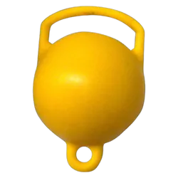 Buoy Polyethylene 200mm Yellow Hollow With Handle