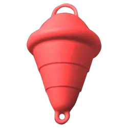 Buoy Polyethylene 375mm Red Hollow With Handle