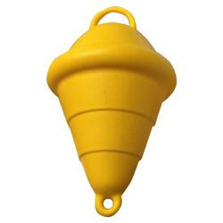 Buoy Polyethylene 375mm Yellow Foam Filled With Handle