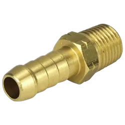 Brass Hose Tail 3/8" Bsp x 3/8"