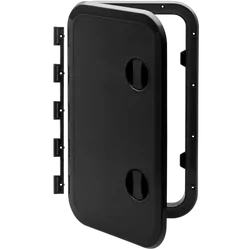 Hatch Access 606mm x 357mm Black Removable Hinge