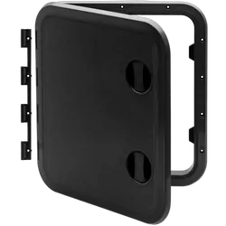 Hatch Access 513mm x 458mm Black Removable Hinge