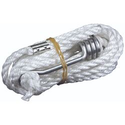 Supex Single Guy Rope Kit - 6  mm Rope, Metal Slide & Spring
