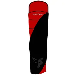 Black Wolf Campsite Kids P5 - True Red