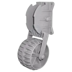 Dinghy Dolly Wheels Transom Mount Grey Polyethylene - Pair