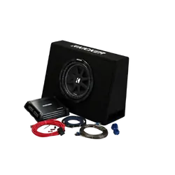 Kicker 44KKP210 - 10" Slim Enclosure + Amp + Wiring Kit