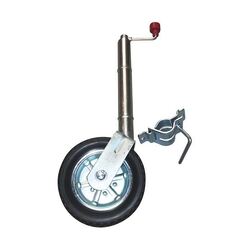Alko 10 Solid Tyre Jockey Wheel With Clamp"