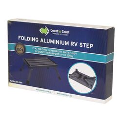 Coast Folding Aluminum RV Step (220kg Capacity)