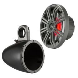 Kicker 6.5" Black Tower Speaker Combo 45KM654L & 12KMTES