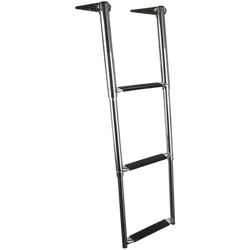 Relaxn 3 Step Stainless Steel Telescopic Ladder