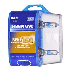 Narva Hb3 12V 60W P20D Plus 150 Globes (2)