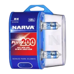 Narva H4 12V 60/55W P43T Plus 200 Globes (2)