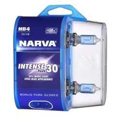 Narva Hb4 12V 51W Intense Plus 30 Halogen Headlight Globes (Bl2)