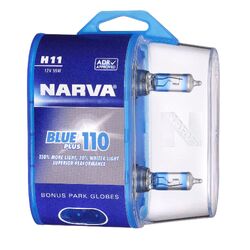 Narva H11 12V 55W Blue Plus 110 Halogen Headlight Globes (Bl2)