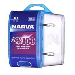 Narva H1 24V 70W Plus 100 Long Life Headlight Globes (Bl2)