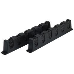 Rod storage rack Relaxn lightweight polyprop with PE foam pads 6 gang
