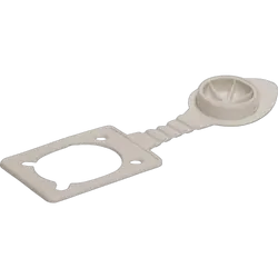 Rod Holder Cap - Square Top White