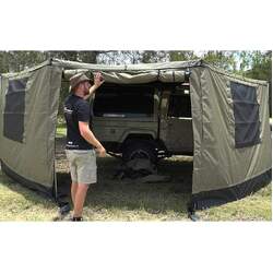 The Bush Company 180 XT Awning Side Walls with poles