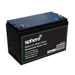 Sphere 12V 100AH Lithium Rechargeable Battery. 6451C