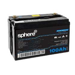 Sphere 12V 100AH Lithium Rechargeable Prismatic Battery