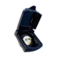 Clipsal External 15A Power Inlet. Black Cli435Vfs15Bk