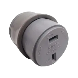 Clipsal 438/32 Fixed Polarity Cord Socket Grey. Cli438/32Gy