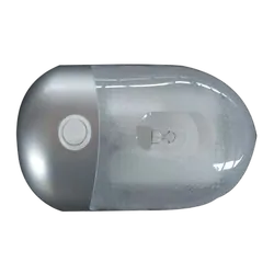 Coast To Coast Interior Dome Light w/ On/Off Rocker Switch. (Silver) 86842S