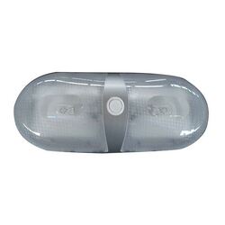 Dual Interior Dome Light (Silver) With On/Off Rocker Switch. 86862s
