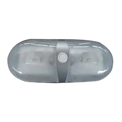 Coast To Coast Dual Interior Dome Light w/ On/Off Rocker Switch. Silver 86862S