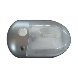 Coast To Coast Interior Dome Light w/ On/Off Rocker Switch+Power Jack. (Silver) 86882S