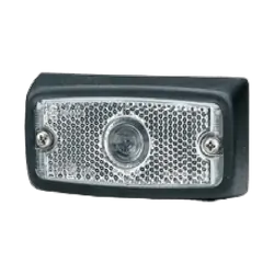 Narva Clear Front End Outline Marker Lamp w/ Rubber Boot+Inbuilt Reflector. 87212