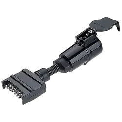 Narva Trailer Adaptor 7 Pin Flat Car To 5 Pin Large Round Van. 82250BL