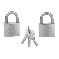 Relaxn 99% S/S 2*30mm Padlock Keyed Alike (Set)