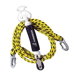 Airhead Self-Centering Tow Bridle With Pulley Yellow 3.6m
