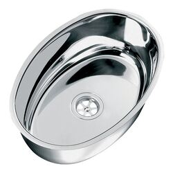 Sink Oval 304 Stainless Steel 380mm X 260mm X 140mm