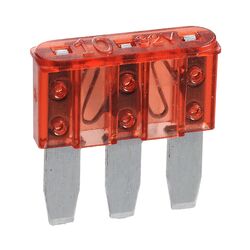 Narva 10 Amp Red Micro 3 Blade Fuse (Blister 5)