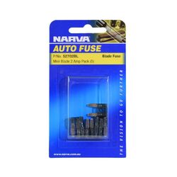 Narva 2 Amp Grey Mini Blade Fuse (Blister Pack Of 5)