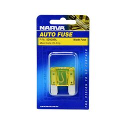 Narva 20 Amp Yellow Maxi Blade Fuse (Blister Pack Of 1)