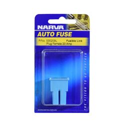 Narva 20 Amp White Female Plug In Fusible Link (Blister Pack Of 1)