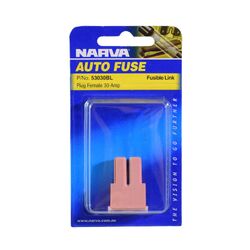 Narva 30 Amp Pink Female Plug In Fusible Link (Blister Pack Of 1)