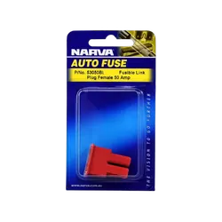 Narva 50 Amp Red Female Plug In Fusible Link (Blister Pack Of 1)
