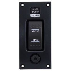 Relaxn Switch Panel Bilge With Alarm On/Off/On 24V