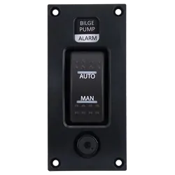 Relaxn Switch Panel Bilge With Alarm On/Off/On 24V